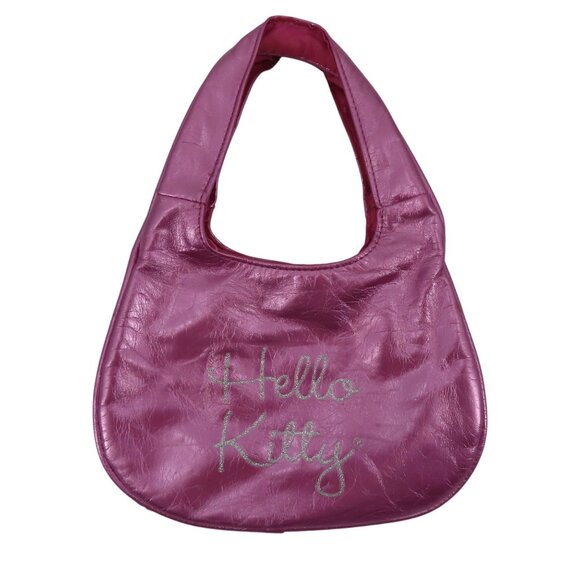 Sanrio Hello Kitty 2011 Pink Silver Metallic Glittered Girls Shoulder Bag Purse - Picture 8 of 13